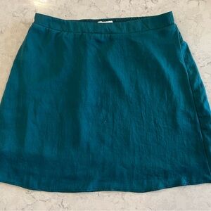 American Eagle - Teal A-line Mini Skirt; Size Small